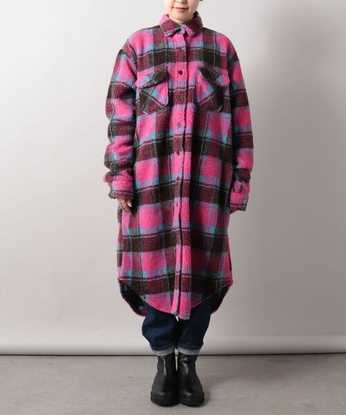 Johnson Woolen Mills(ジョンソンウーレンミルズ)の「【JOHNSON WOOLEN MILLS/ジョンソンウーレンミルズ】 フリースコート #J2002BC(ブルゾン・レディース・ネイビー系1/イエロー系その他/ピンク系その他・38)」の17枚目の写真