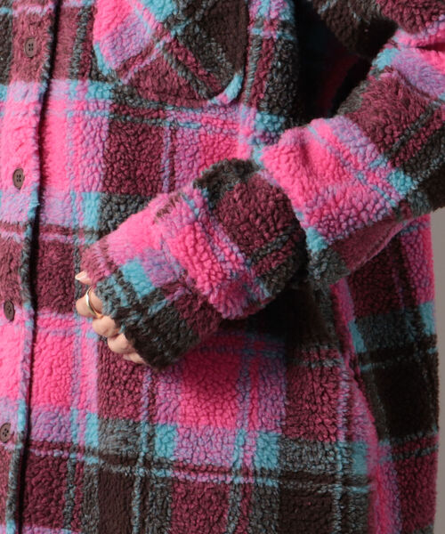 Johnson Woolen Mills(ジョンソンウーレンミルズ)の「【JOHNSON WOOLEN MILLS/ジョンソンウーレンミルズ】 フリースコート #J2002BC(ブルゾン・レディース・ネイビー系1/イエロー系その他/ピンク系その他・38)」の22枚目の写真