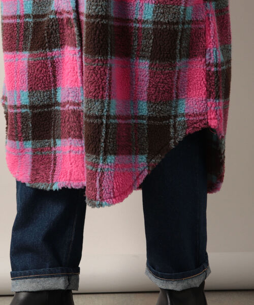 Johnson Woolen Mills(ジョンソンウーレンミルズ)の「【JOHNSON WOOLEN MILLS/ジョンソンウーレンミルズ】 フリースコート #J2002BC(ブルゾン・レディース・ネイビー系1/イエロー系その他/ピンク系その他・38)」の5枚目の写真