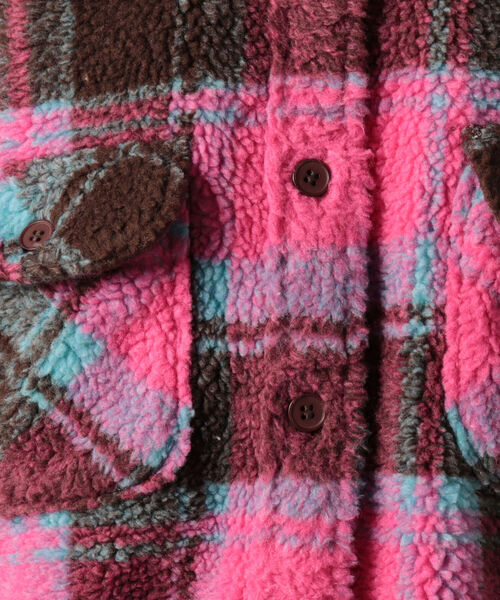Johnson Woolen Mills(ジョンソンウーレンミルズ)の「【JOHNSON WOOLEN MILLS/ジョンソンウーレンミルズ】 フリースコート #J2002BC(ブルゾン・レディース・ネイビー系1/イエロー系その他/ピンク系その他・38)」の6枚目の写真