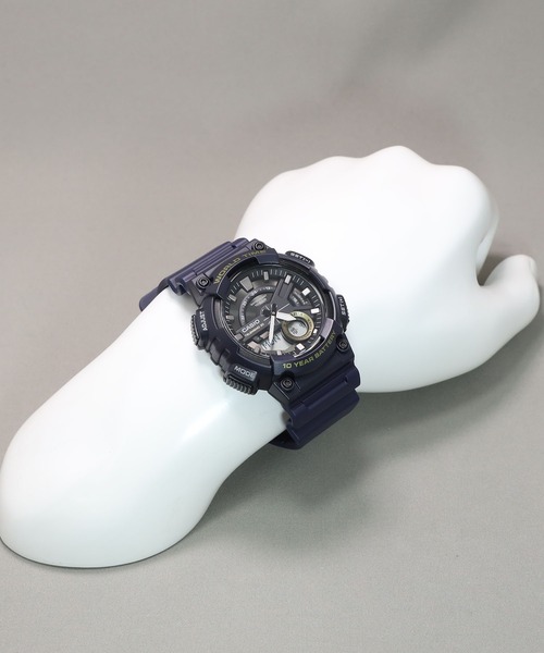 CASIO(カシオ)の「CASIO Collection / アナログ&デジタル / AEQ-110W-2AJH(アナログ腕時計・メンズ・ネイビー・FREE)」の7枚目の写真
