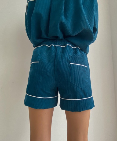 Avvenente（アベネンテ）の「【Avvenente】コーデュロイパイピングミニパンツ（その他パンツ・レディース・ブルー/ライトブラウン・FREE）」の11枚目の写真