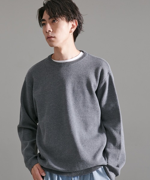 SILVER BULLET(シルバーバレット)の「『CavariA/キャバリア』ミラノリブモックネック長袖ニット(ニット/セーター・メンズ・ホワイト/グレー/ブラック/チャコール/ベージュ/ブラック系その他/ホワイト系その他/グレー系その他/グレー系1/ベージュ系その他・M/XL/L)」の6枚目の写真