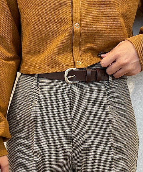 apres jour mignon（アプレジュールミニョン）の「【apresjour mignon×ARIAZ】ベーシックベルト（ベルト・レディース・ダークブラウン/ブラック・ONESIZE）」の3枚目の写真