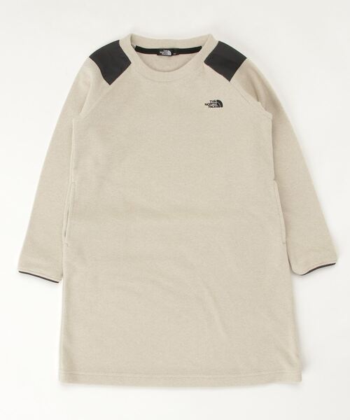 THE NORTH FACE（ザノースフェイス）の「ザ ノース フェイス THE NORTH FACE G Micro Fleece Onepiece(ガールズマイクロフリースワンピース)（ワンピース・キッズ・ブラック/オフホワイト・150cm/140cm/130cm/110cm）」の2枚目の写真