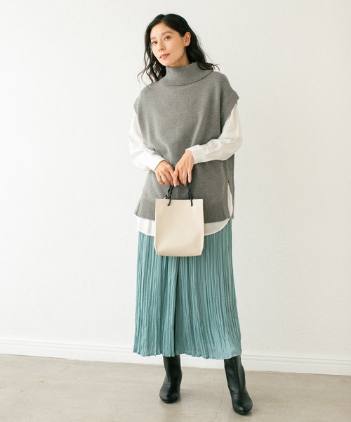 LEPSIM（レプシィム）の「プリーツギャザーパンツ　228704（その他パンツ・レディース・ミント/チャコールグレー/ラベンダー/ライトグレー・FREE/TALL）」の22枚目の写真