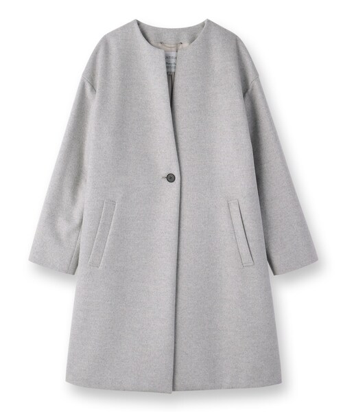 UNTITLED（アンタイトル）の「◇メイユールカシミヤ ノーカラーコート