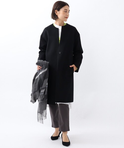 UNTITLED（アンタイトル）の「◇メイユールカシミヤ ノーカラーコート