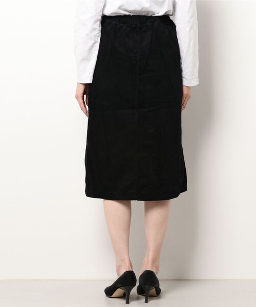 ehka sopo（エヘカソポ）の「コーデュロイベイカースカート（スカート・レディース・ミント/ブラック/ブラウン/ベージュ・ﾌﾘ-）」の6枚目の写真