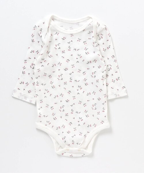 apres les cours(アプレレクール)の「■BABY リブ長袖インナー(肌着・キッズ・ベージュ/アイボリー/ライトグレー/オフホワイト・70/80)」の2枚目の写真