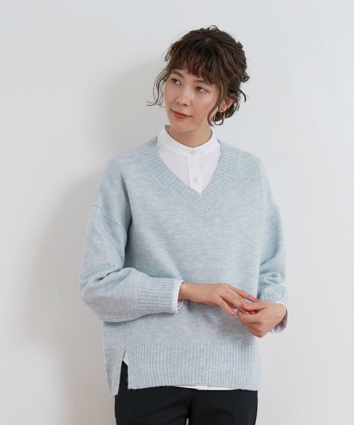 セール Vネックニットプルオーバー ニット セーター Tokyo Shirts トウキョウシャツ のファッション通販 Zozotown