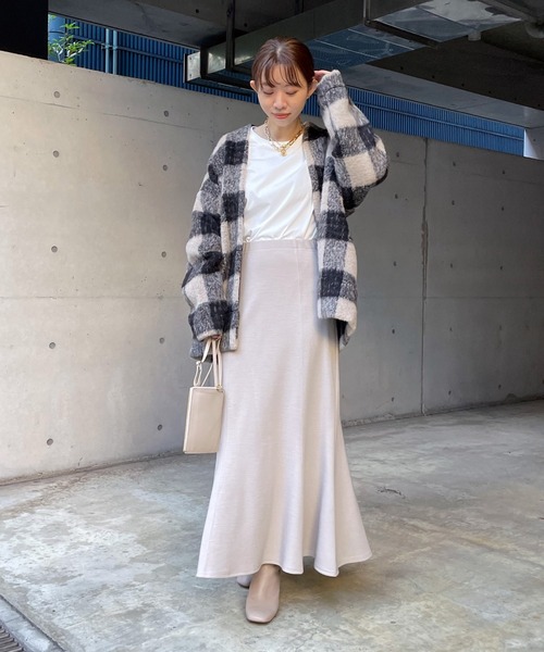DouDou（ドゥドゥ）の「チェックガウン（その他アウター・レディース・ブラック/ブラウン・FREE）」の11枚目の写真