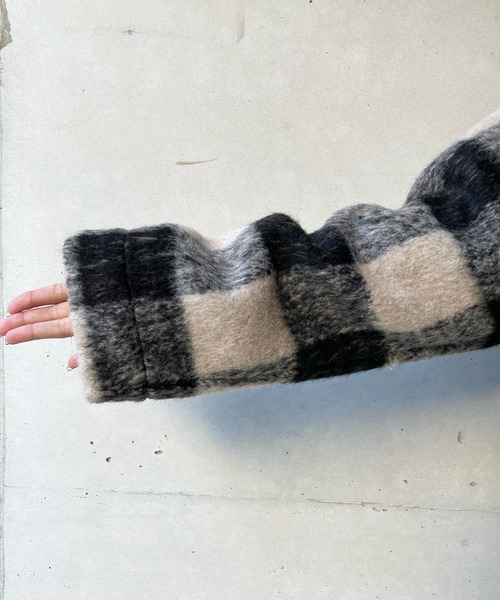 DouDou（ドゥドゥ）の「チェックガウン（その他アウター・レディース・ブラック/ブラウン・FREE）」の20枚目の写真