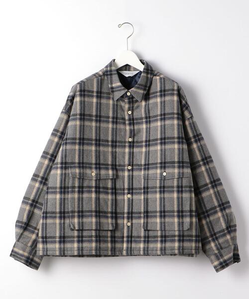 wonderland（ワンダーランド）の「＜wonderland＞ CHECK QUILT SHIRTS/シャツ（シャツ/ブラウス・メンズ・ベージュ/グレー・0/1）」の8枚目の写真