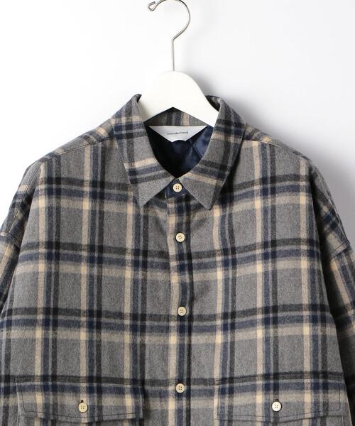 wonderland（ワンダーランド）の「＜wonderland＞ CHECK QUILT SHIRTS/シャツ（シャツ/ブラウス・メンズ・ベージュ/グレー・0/1）」の13枚目の写真