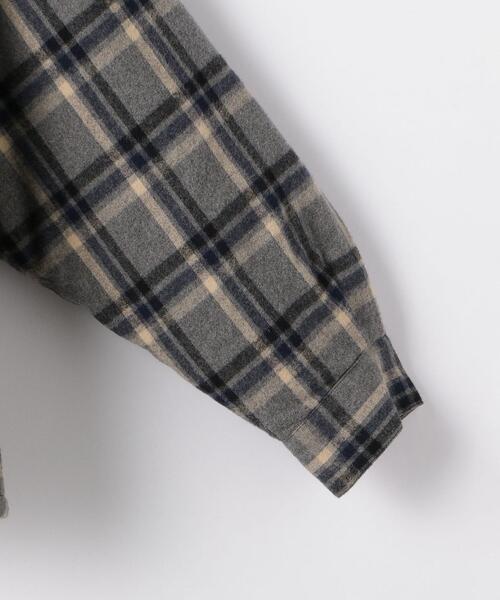 wonderland（ワンダーランド）の「＜wonderland＞ CHECK QUILT SHIRTS/シャツ（シャツ/ブラウス・メンズ・ベージュ/グレー・0/1）」の6枚目の写真