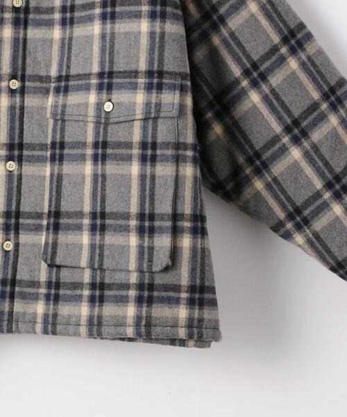 wonderland（ワンダーランド）の「＜wonderland＞ CHECK QUILT SHIRTS/シャツ（シャツ/ブラウス・メンズ・ベージュ/グレー・0/1）」の12枚目の写真
