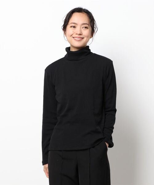 Te chichi（テチチ）の「リブタートルネックトップス（Tシャツ/カットソー・レディース・オフホワイト/ブラウン/ブラック・ﾌﾘ-）」の3枚目の写真