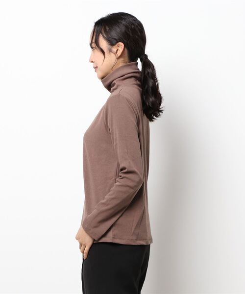 Te chichi（テチチ）の「リブタートルネックトップス（Tシャツ/カットソー・レディース・オフホワイト/ブラウン/ブラック・ﾌﾘ-）」の4枚目の写真