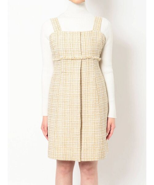 MERCURYDUO（マーキュリーデュオ）の「ツィードミニジャンスカ（ワンピース・レディース・ブラック/イエロー・SMALL/MEDIUM）」の21枚目の写真