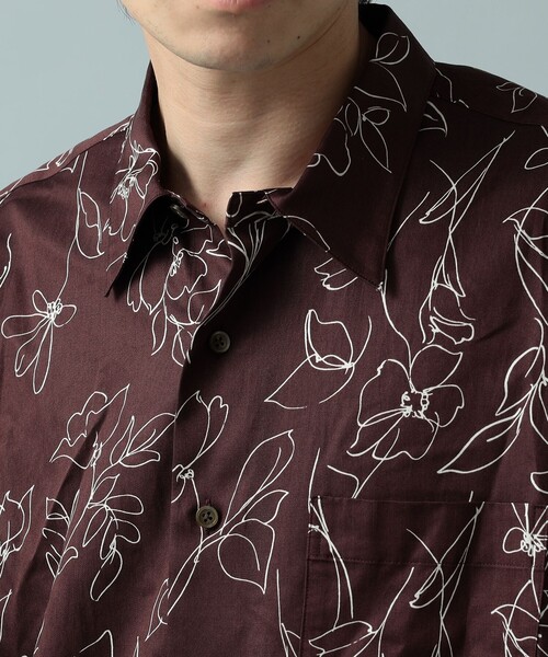 International Gallery BEAMS(インターナショナルギャラリービームス)の「IG / レーヨンサテン レギュラーカラーシャツ(シャツ/ブラウス・メンズ・ダークブラウン・M/S/L)」の21枚目の写真