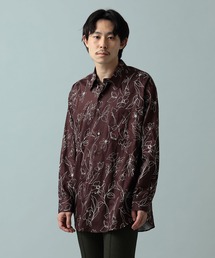 IG / レーヨンサテン レギュラーカラーシャツ