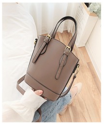 【OKUOKU 0909】レザータッチバケットショルダーバック/oku-bag23-27