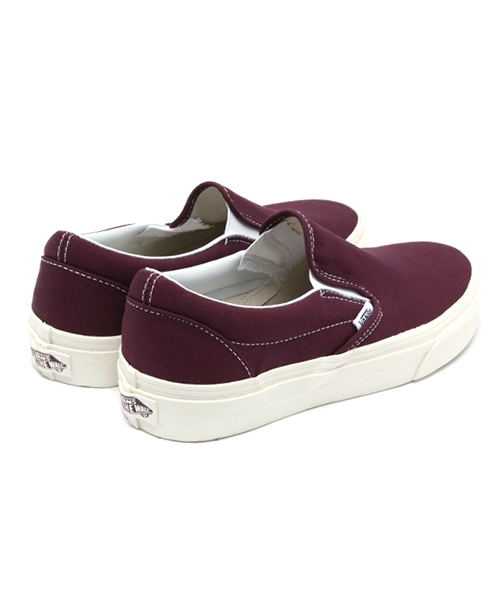 VANS（バンズ）の「VANS / SLIP ON (WINE,NAVY)（スニーカー・レディース・ワイン/ネイビー・5h/6h/5/7/6）」の9枚目の写真