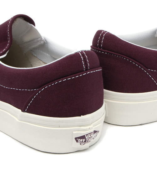 VANS（バンズ）の「VANS / SLIP ON (WINE,NAVY)（スニーカー・レディース・ワイン/ネイビー・5h/6h/5/7/6）」の10枚目の写真
