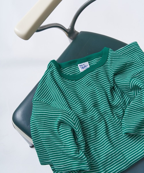 MILLER(ミラー)の「【MILLER / ミラー】別注 パネルリブ クルーネックTシャツ(Tシャツ/カットソー・メンズ・グレー/ブルー系その他/ブラック/グリーン系その他/ホワイト/ベージュ系その他/ブルー系その他2/ブラウン・MEDIUM/SMALL/LARGE)」の6枚目の写真