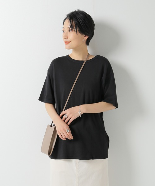 MILLER(ミラー)の「【MILLER / ミラー】別注 パネルリブ クルーネックTシャツ(Tシャツ/カットソー・メンズ・グレー/ブルー系その他/ブラック/グリーン系その他/ホワイト/ベージュ系その他/ブルー系その他2/ブラウン・MEDIUM/SMALL/LARGE)」の3枚目の写真