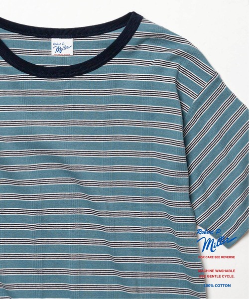 MILLER(ミラー)の「【MILLER / ミラー】別注 パネルリブ クルーネックTシャツ(Tシャツ/カットソー・メンズ・グレー/ブルー系その他/ブラック/グリーン系その他/ホワイト/ベージュ系その他/ブルー系その他2/ブラウン・MEDIUM/SMALL/LARGE)」の14枚目の写真