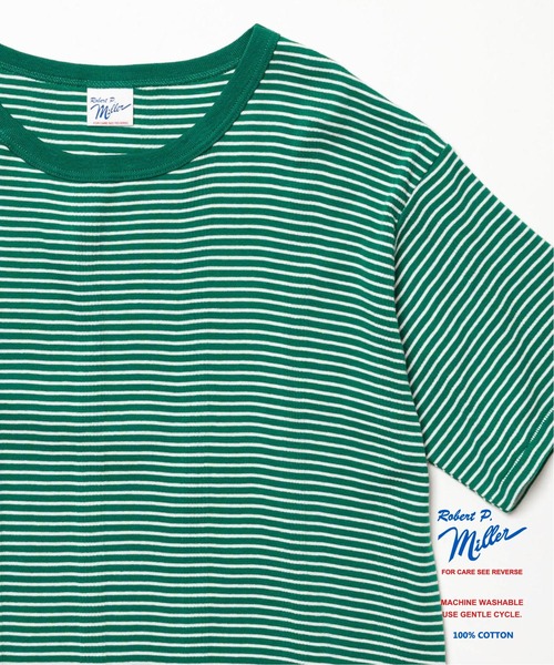 MILLER(ミラー)の「【MILLER / ミラー】別注 パネルリブ クルーネックTシャツ(Tシャツ/カットソー・メンズ・グレー/ブルー系その他/ブラック/グリーン系その他/ホワイト/ベージュ系その他/ブルー系その他2/ブラウン・MEDIUM/SMALL/LARGE)」の20枚目の写真