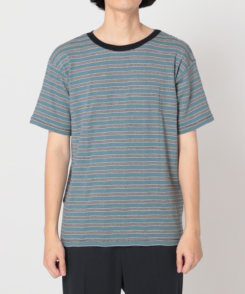 MILLER(ミラー)の「【MILLER / ミラー】別注 パネルリブ クルーネックTシャツ(Tシャツ/カットソー・メンズ・グレー/ブルー系その他/ブラック/グリーン系その他/ホワイト/ベージュ系その他/ブルー系その他2/ブラウン・MEDIUM/SMALL/LARGE)」の13枚目の写真