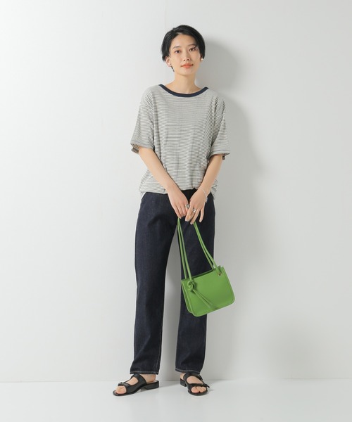 MILLER(ミラー)の「【MILLER / ミラー】別注 パネルリブ クルーネックTシャツ(Tシャツ/カットソー・メンズ・グレー/ブルー系その他/ブラック/グリーン系その他/ホワイト/ベージュ系その他/ブルー系その他2/ブラウン・MEDIUM/SMALL/LARGE)」の10枚目の写真