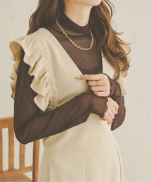 Ambre Neige | シアーハイネックトップス／【WEB/EC限定商品】(Tシャツ/カットソー)