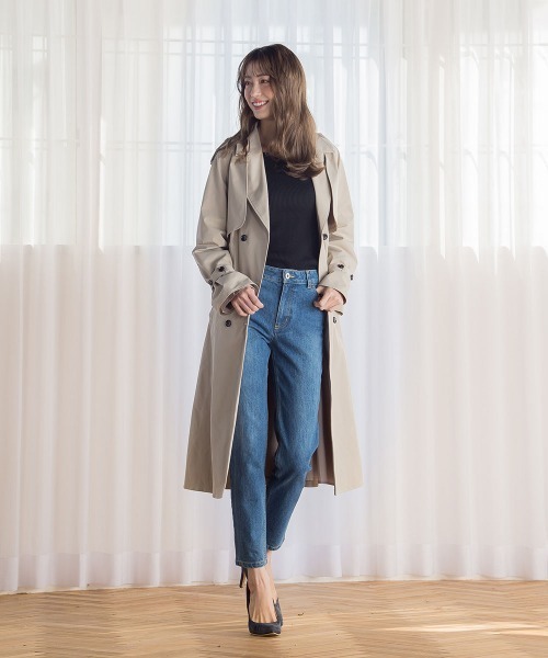 QUEENS COURT(クイーンズコート)の「3WAYトレンチコート(トレンチコート・レディース・イエロー/ブルー/ピンク/ベージュ・S/M)」の2枚目の写真