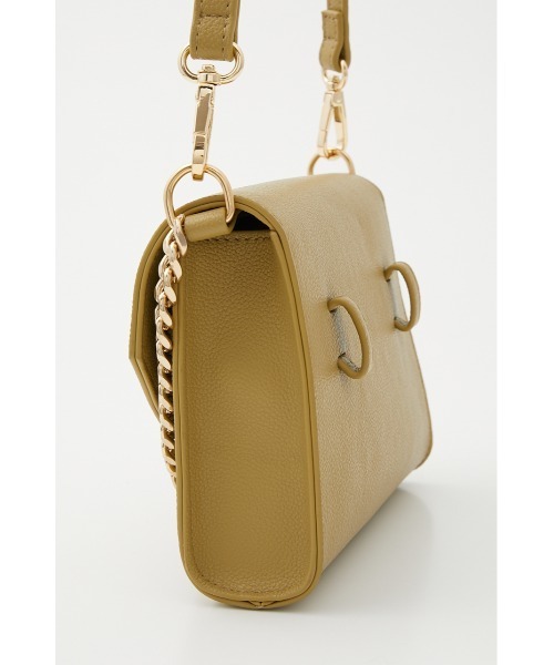 rienda（リエンダ）の「コンパクトボディショルダーバッグ（ショルダーバッグ・レディース・ライム/アイボリー/スモークピンク・FREE）」の4枚目の写真