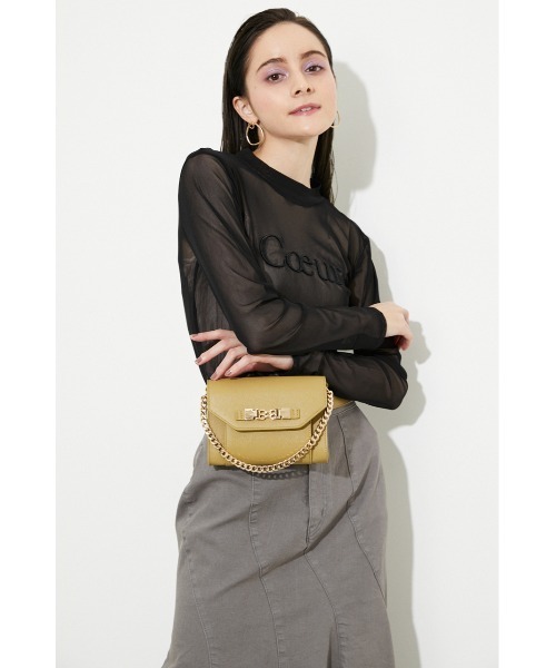 rienda（リエンダ）の「コンパクトボディショルダーバッグ（ショルダーバッグ・レディース・ライム/アイボリー/スモークピンク・FREE）」の8枚目の写真