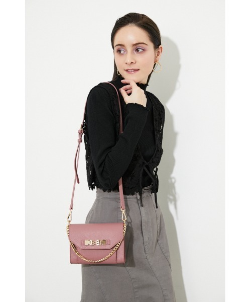 rienda（リエンダ）の「コンパクトボディショルダーバッグ（ショルダーバッグ・レディース・ライム/アイボリー/スモークピンク・FREE）」の17枚目の写真