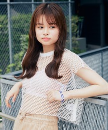 atmos pink | atmos pink メッシュノースリートップス(その他トップス)