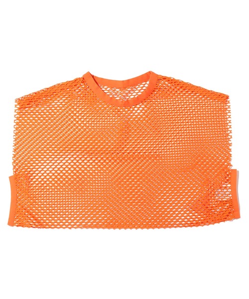 atmos pink(アトモスピンク)の「atmos pink メッシュノースリートップス(その他トップス・レディース・オレンジ/ブルー/ブラック/ホワイト・FREE)」の4枚目の写真
