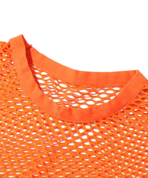 atmos pink(アトモスピンク)の「atmos pink メッシュノースリートップス(その他トップス・レディース・オレンジ/ブルー/ブラック/ホワイト・FREE)」の6枚目の写真