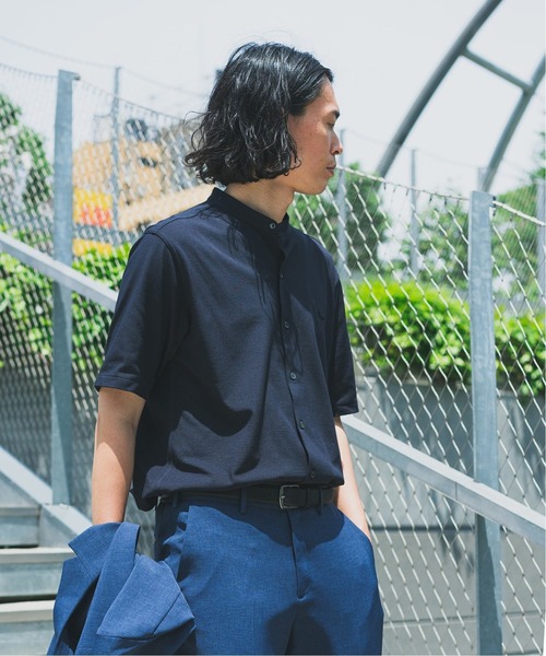 LACOSTE (ラコステ) 別注 バンドカラー フルオープン ポロシャツ