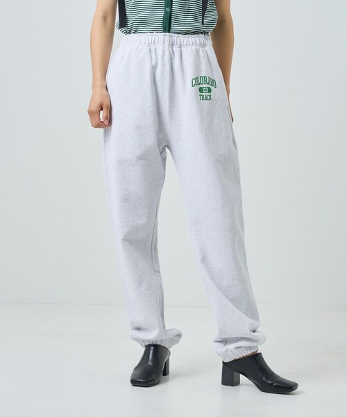 FREAK'S STORE(フリークスストア)の「HEAVY SWEAT ロゴパンツ/ヘビースウェットロゴパンツ(スウェットパンツ・レディース・ライトグレー/ナチュラル/オリーブ/ネイビー・SMALL/MEDIUM)」の11枚目の写真