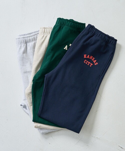 FREAK'S STORE(フリークスストア)の「HEAVY SWEAT ロゴパンツ/ヘビースウェットロゴパンツ(スウェットパンツ・レディース・ライトグレー/ナチュラル/オリーブ/ネイビー・SMALL/MEDIUM)」の17枚目の写真