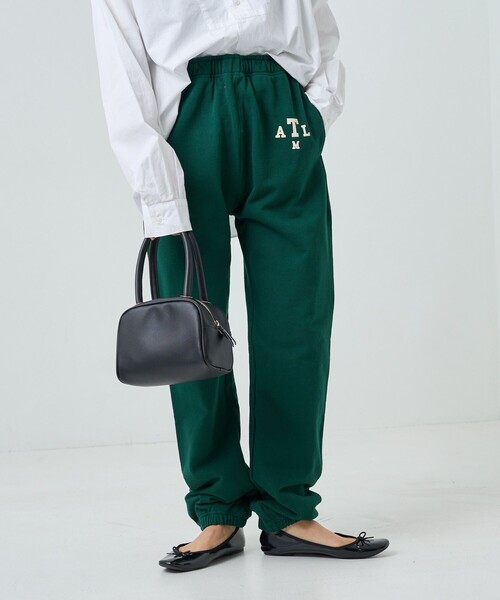 FREAK'S STORE(フリークスストア)の「HEAVY SWEAT ロゴパンツ/ヘビースウェットロゴパンツ(スウェットパンツ・レディース・ライトグレー/ナチュラル/オリーブ/ネイビー・SMALL/MEDIUM)」の8枚目の写真