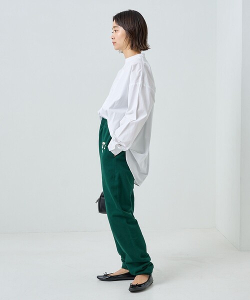 FREAK'S STORE(フリークスストア)の「HEAVY SWEAT ロゴパンツ/ヘビースウェットロゴパンツ(スウェットパンツ・レディース・ライトグレー/ナチュラル/オリーブ/ネイビー・SMALL/MEDIUM)」の18枚目の写真