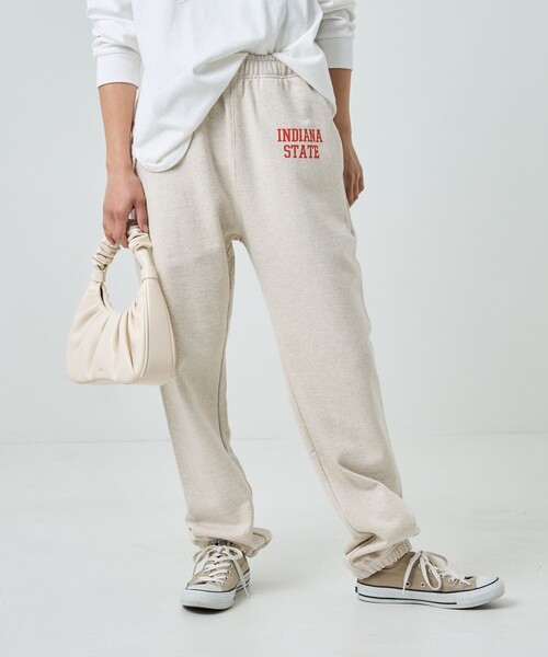 FREAK'S STORE(フリークスストア)の「HEAVY SWEAT ロゴパンツ/ヘビースウェットロゴパンツ(スウェットパンツ・レディース・ライトグレー/ナチュラル/オリーブ/ネイビー・SMALL/MEDIUM)」の14枚目の写真