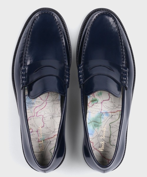 Paul Smith(ポールスミス)の「ハイシャインレザー ローファー / 120803 CASS(ドレスシューズ・メンズ・ネイビー/バーガンディー・SMALL/MEDIUM/LARGE/X-LARGE)」の15枚目の写真